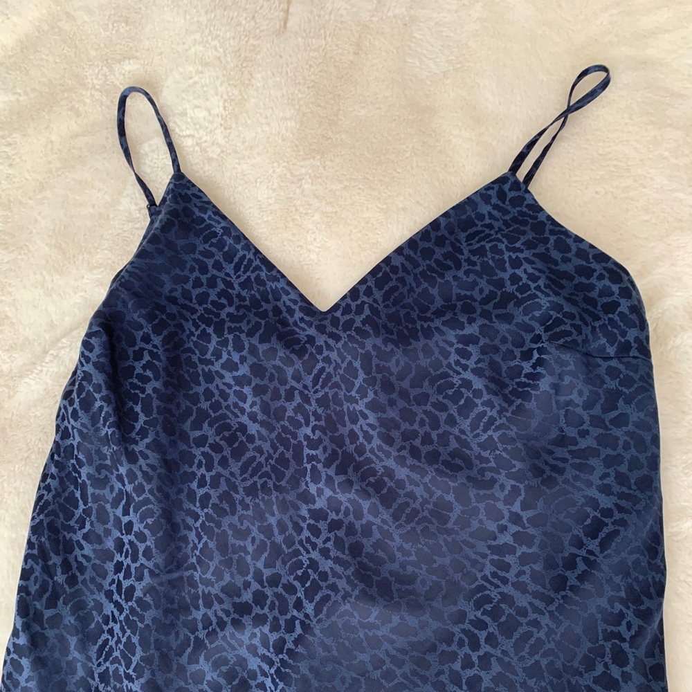 Navy slip dress